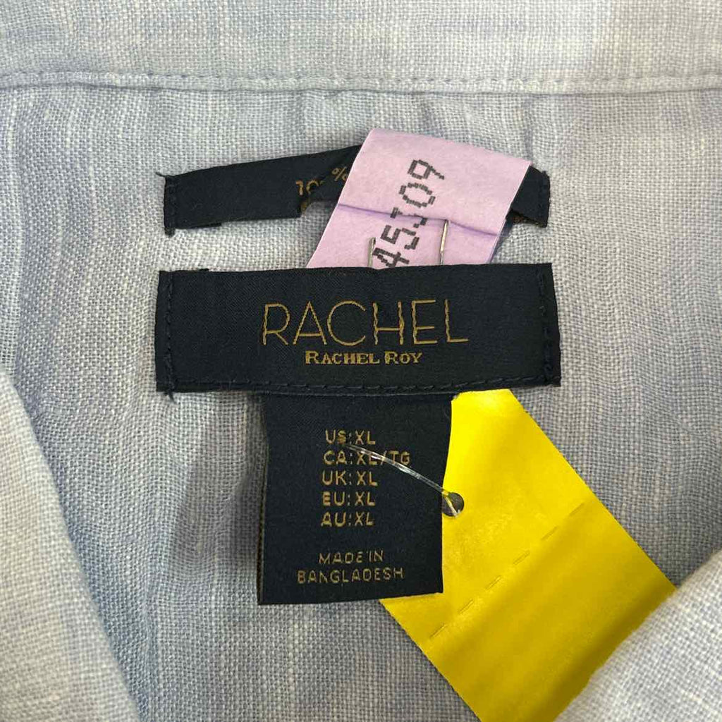 Rachel Roy Size XL Blue Preloved Button Down SS