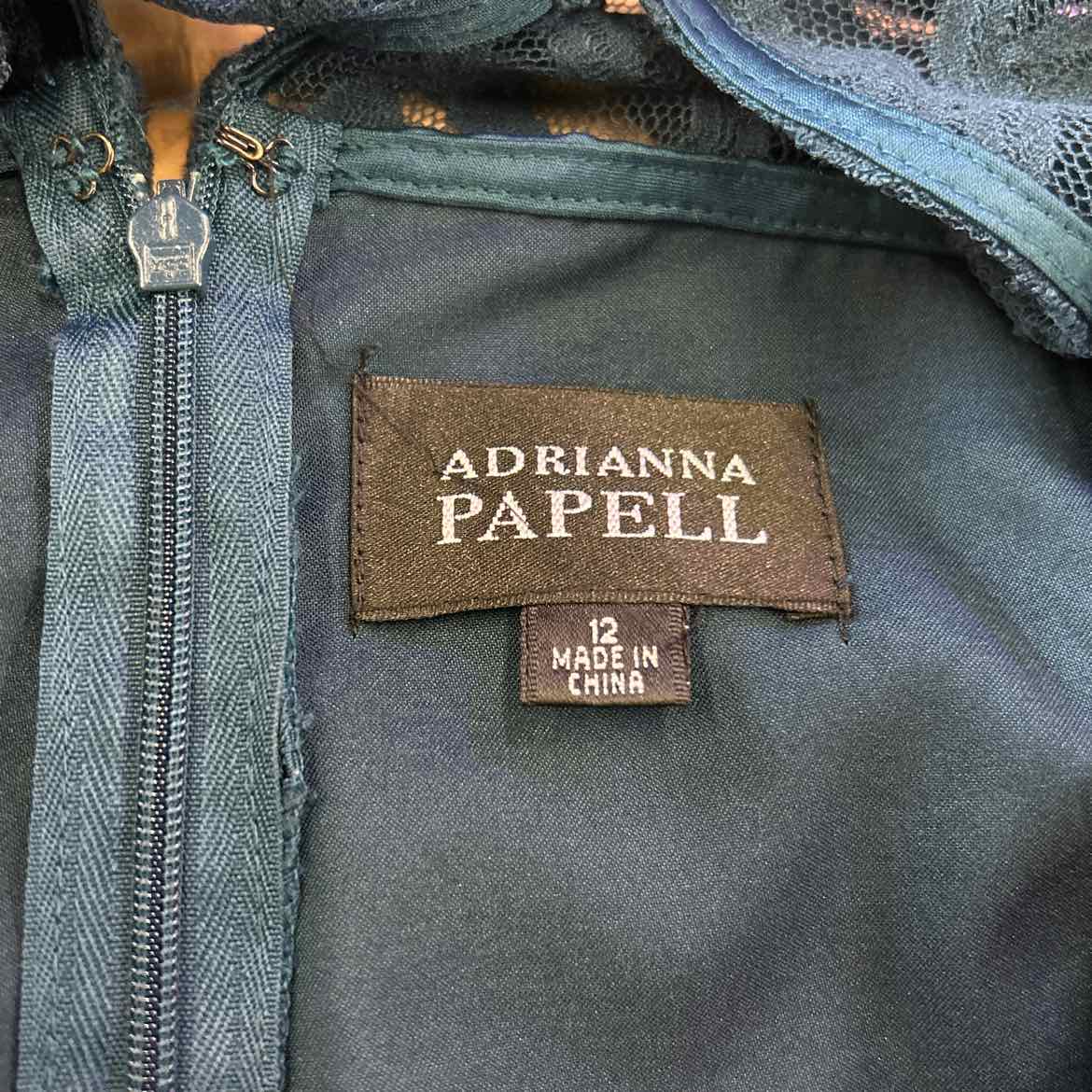 Adrianna Papell Size 12 Teal Dress