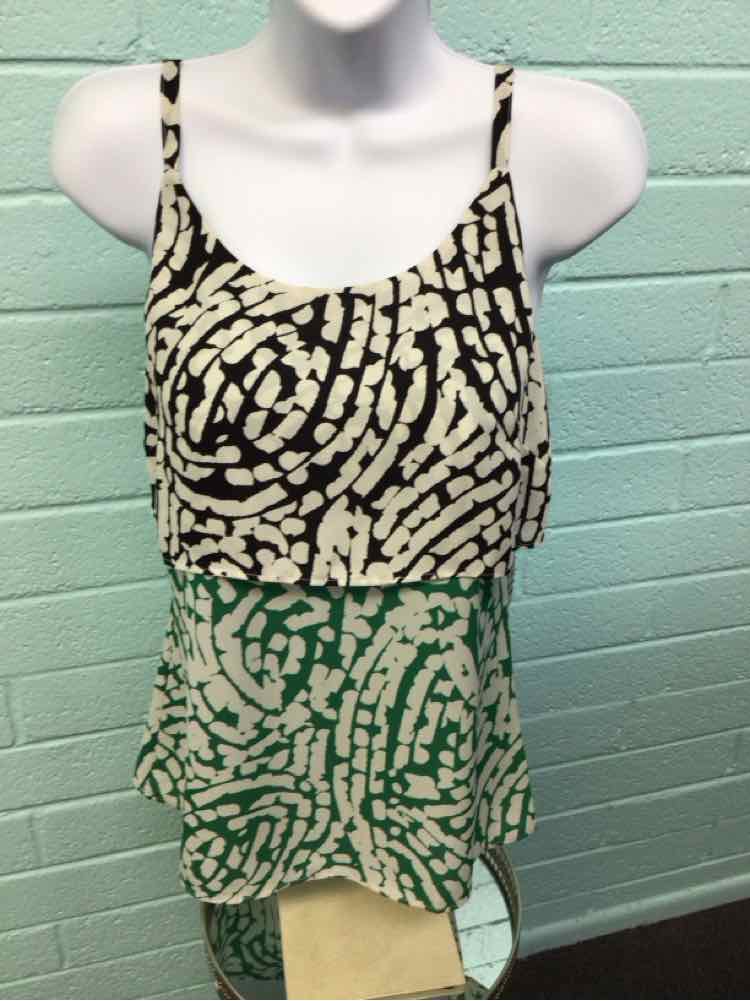 Cabi Size XS Green/Black Camisole