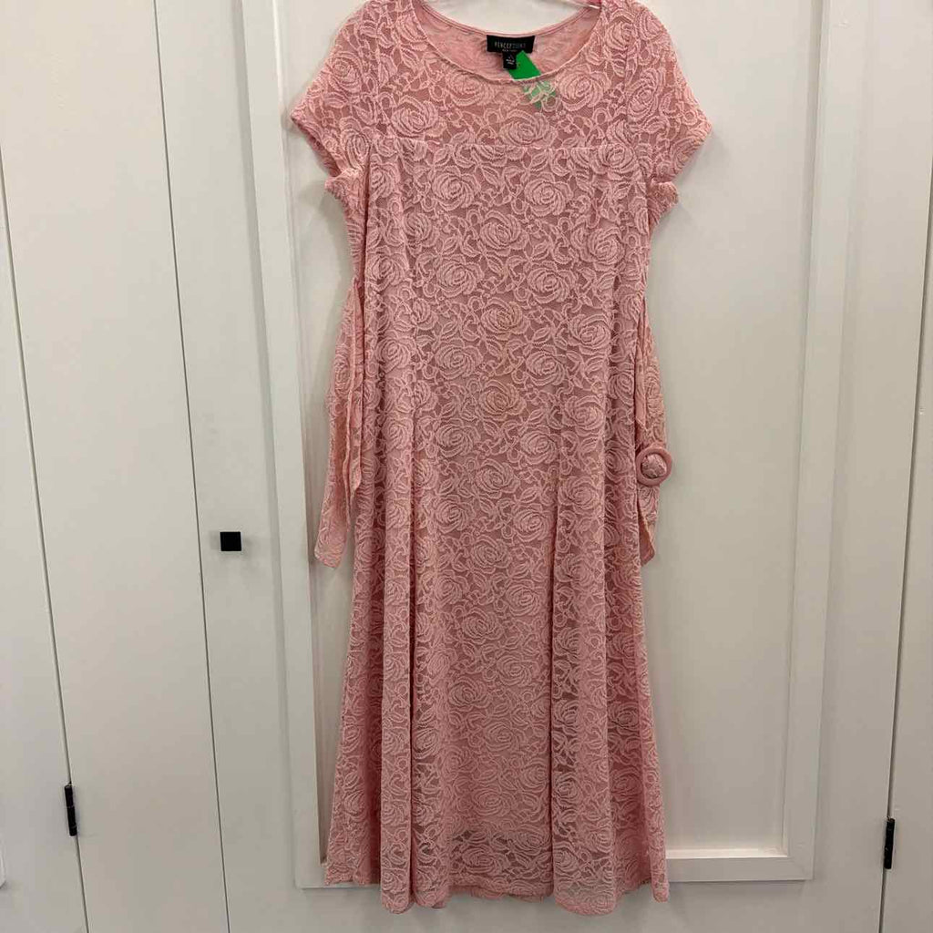 Perceptions Size L Pink Preloved Dress