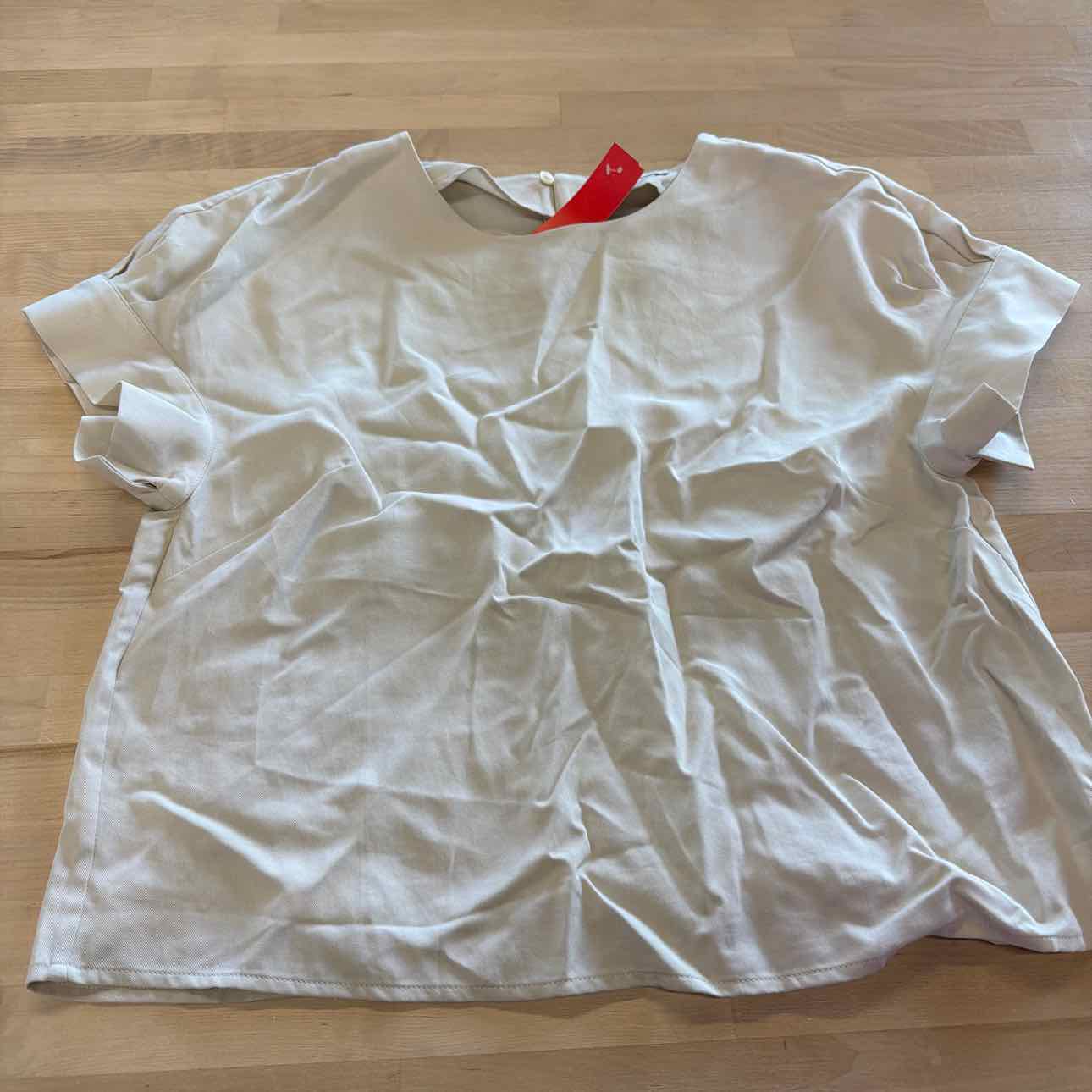 BR Size M Khaki Preloved Short Sleeve Blouse