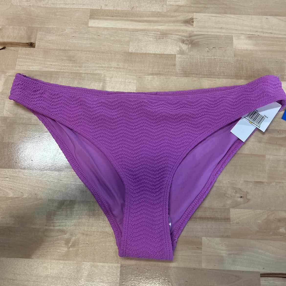 Hurley Size XL Wave Srunch Moderate Bikini Bottoms - Orchid