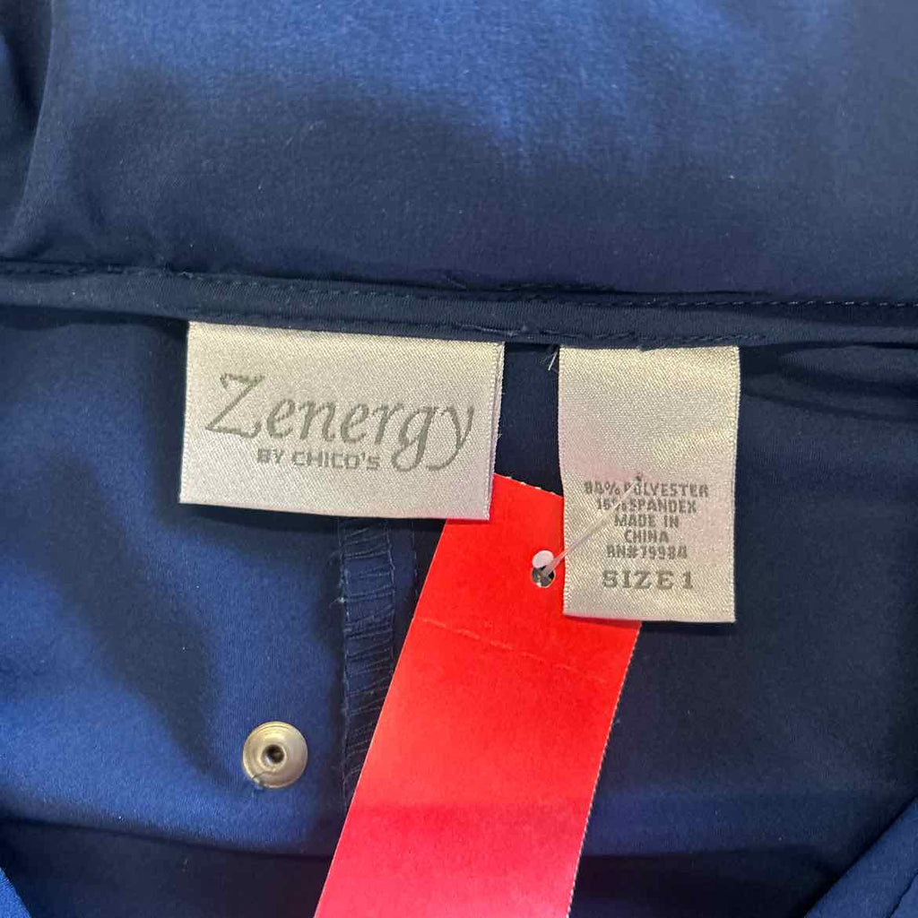 Chico's Size 1 (M) Blue Preloved Jacket