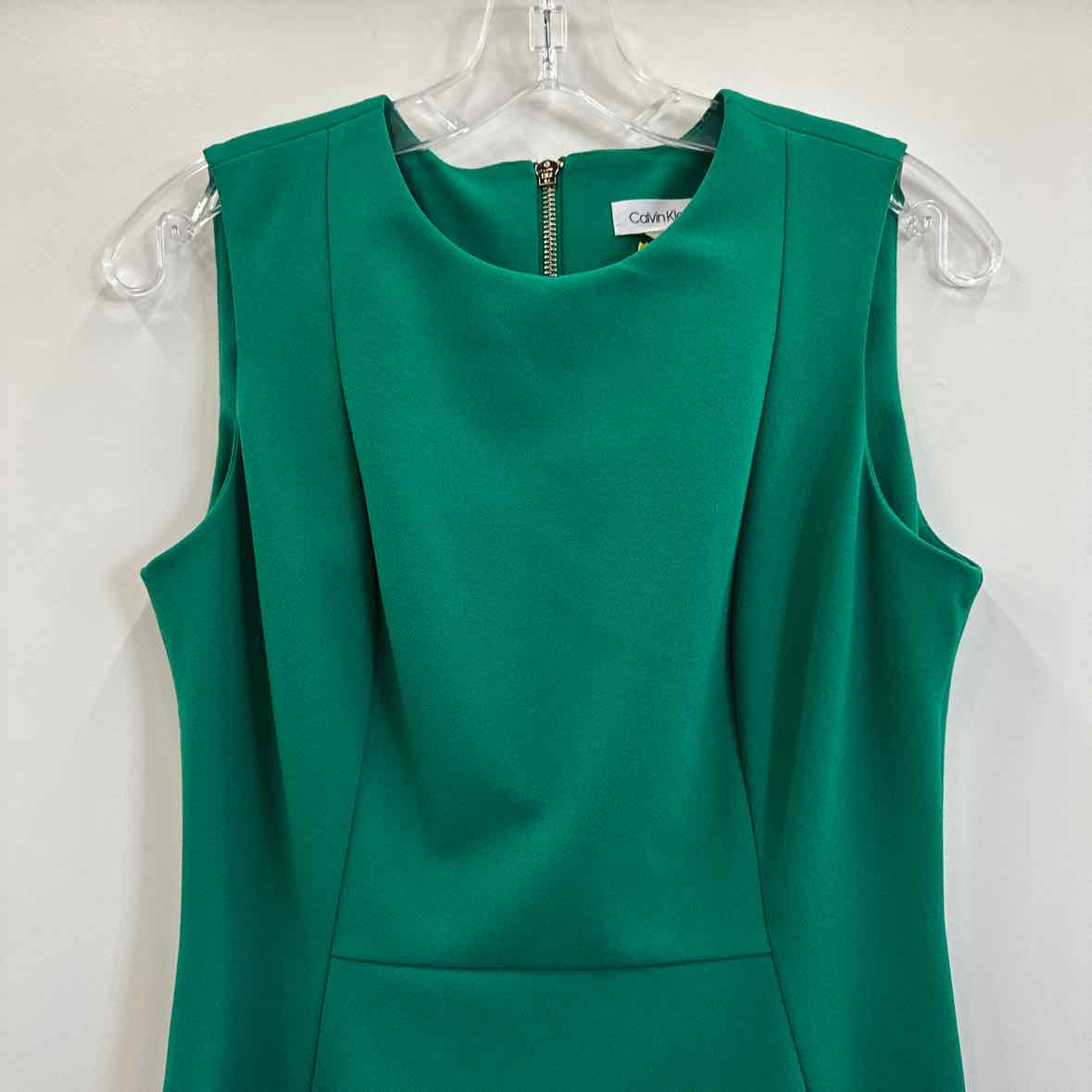 Calvin Klein Size 6 Green Dress