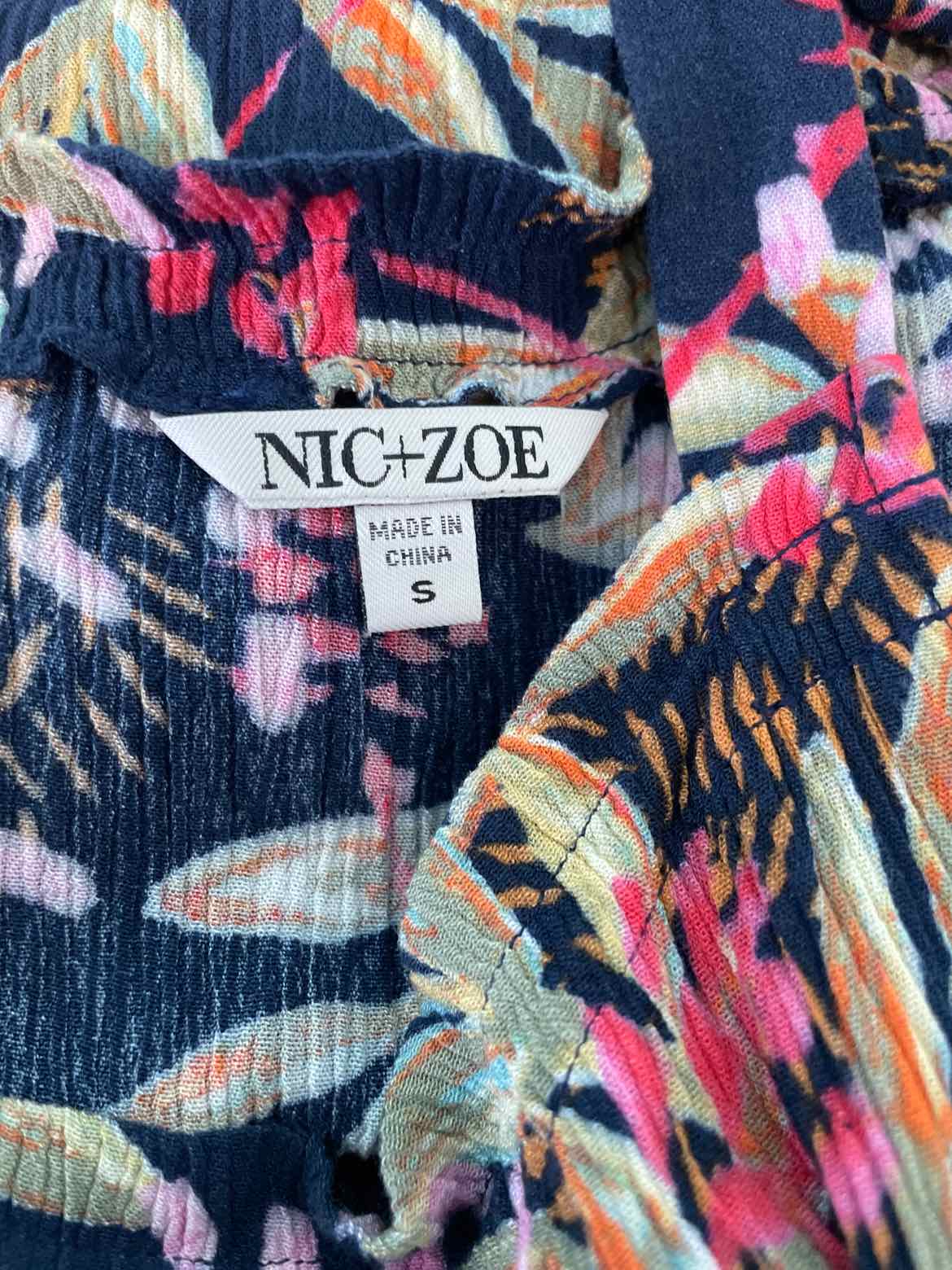 Nic & Zoe Size S Dark BLue Sleeveless