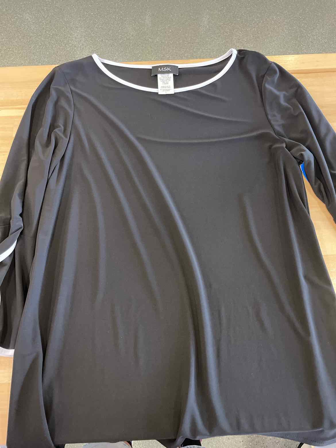 MSK Size L Black Blouse