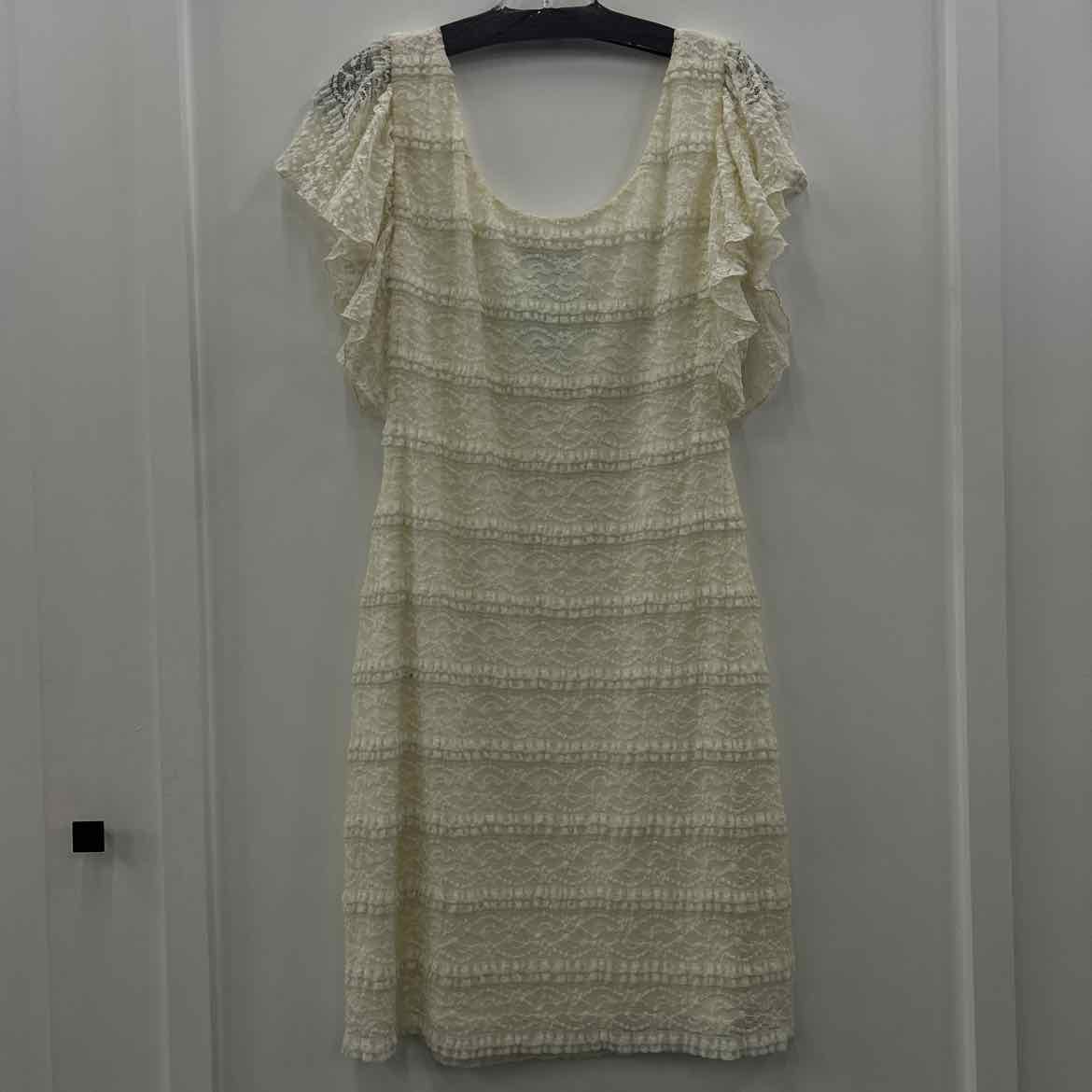 Guess Size 12 White Lace Preloved Dress