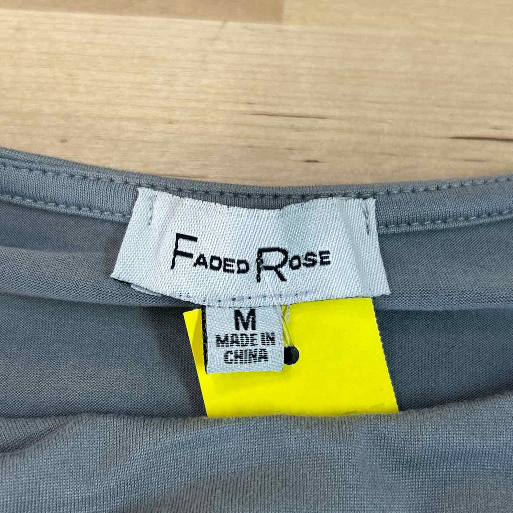 Faded Rose Size M Gray Preloved Tank