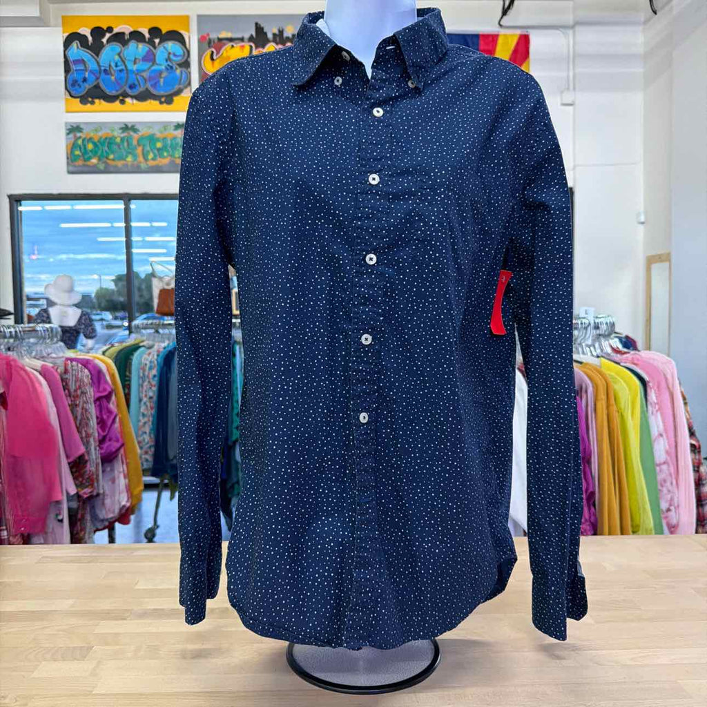 American Eagle Size M Blue Preloved MENS Button Down Shirt