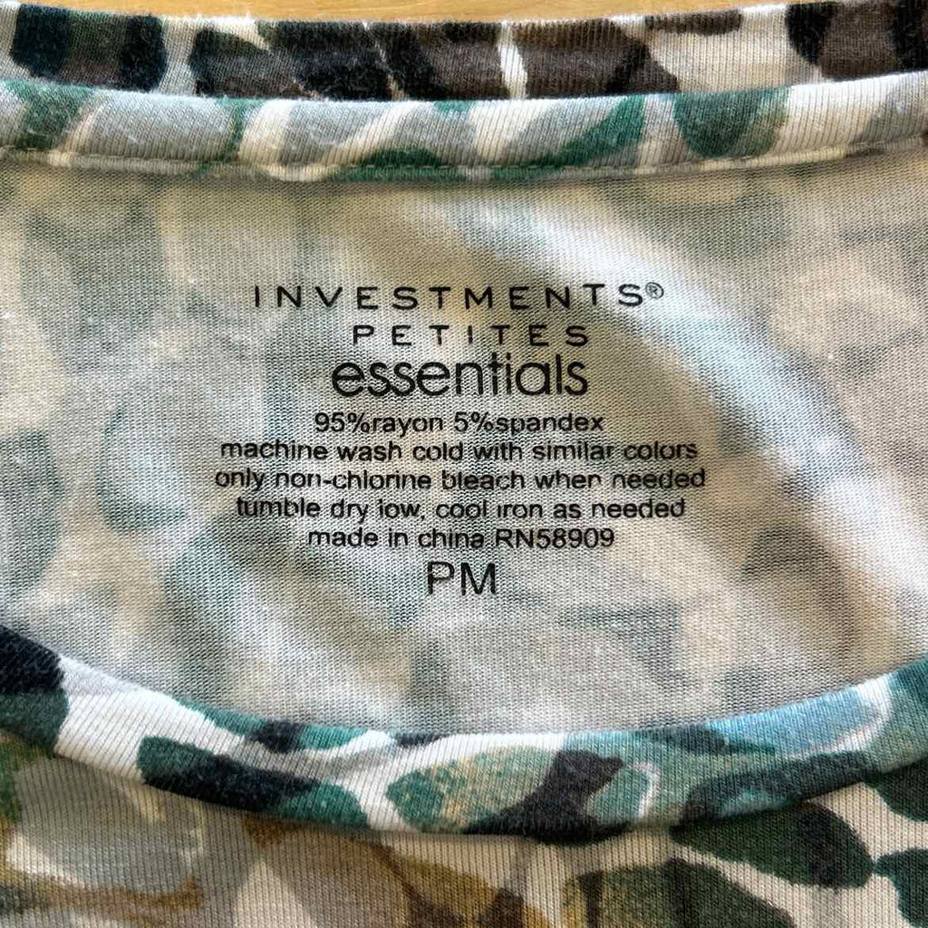 Essential Clothing Size PM Blue Long Sleeve