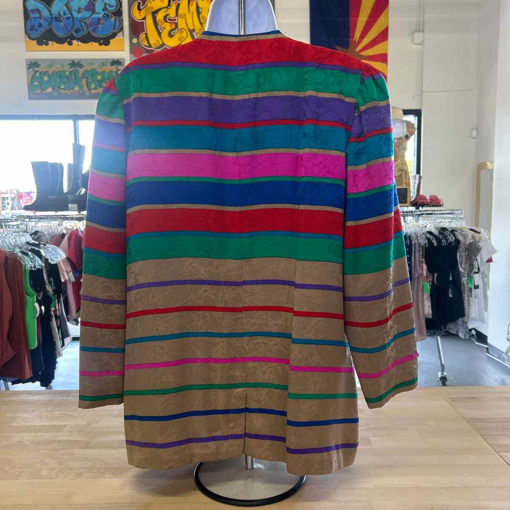 Umi Collection Size 10 Multi - Fall Silk Preloved Jacket