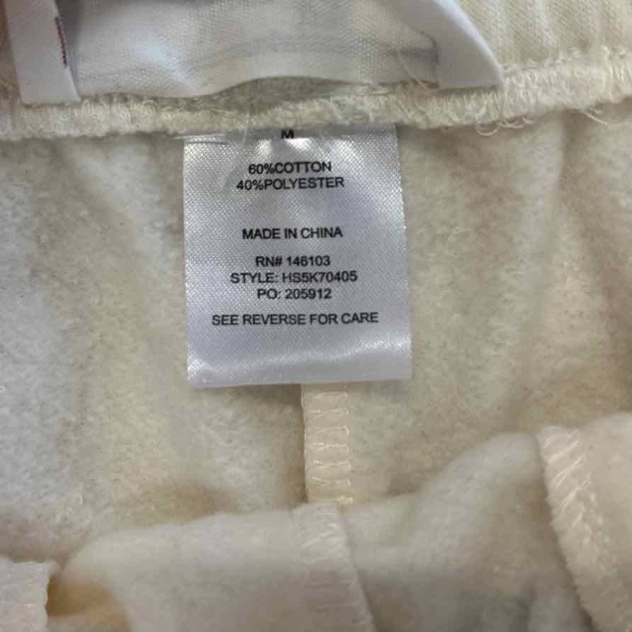 Hippie Rose Juniors' Contrast-Piped Pull-on Sweatshorts - White W/ Navy - M