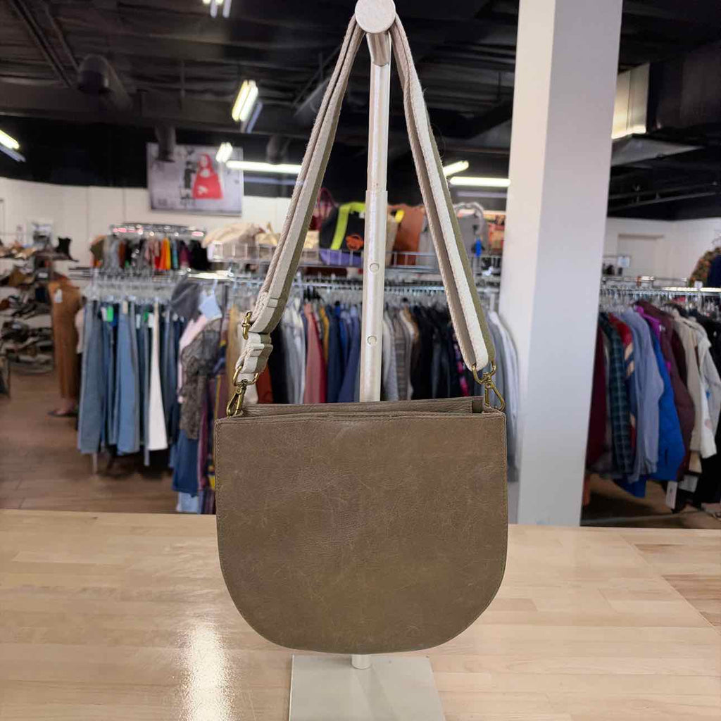 Madewell Green Leather Crossbody