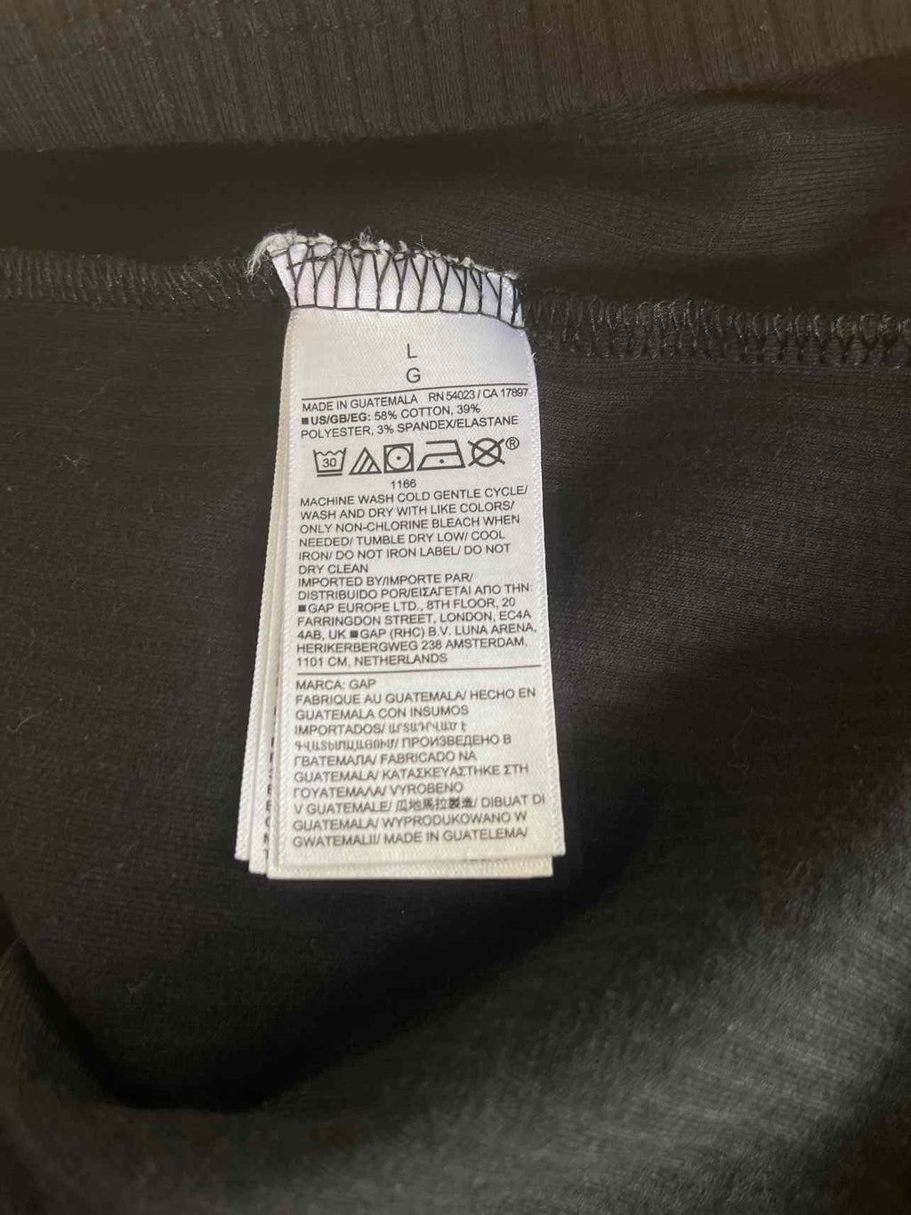 Gap Size L Black Preloved Tank