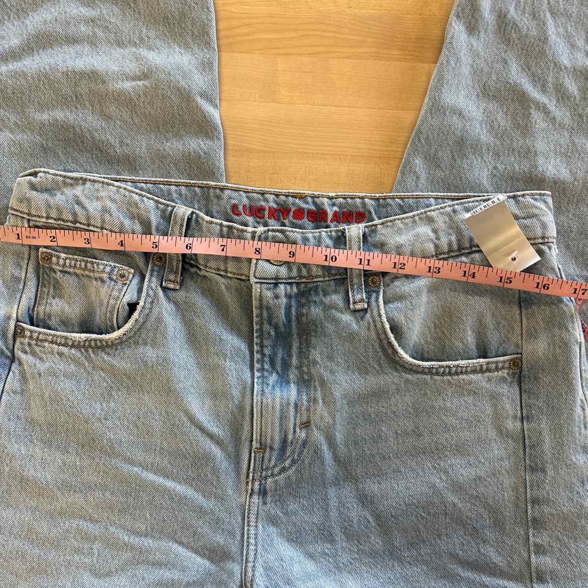 Lucky Brand Womens High-Rise Barrel-Leg J Vintage Cobalt