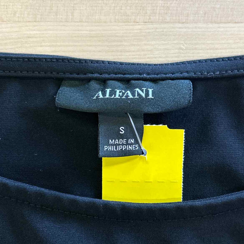 Alfani Size S Black Long Sleeve