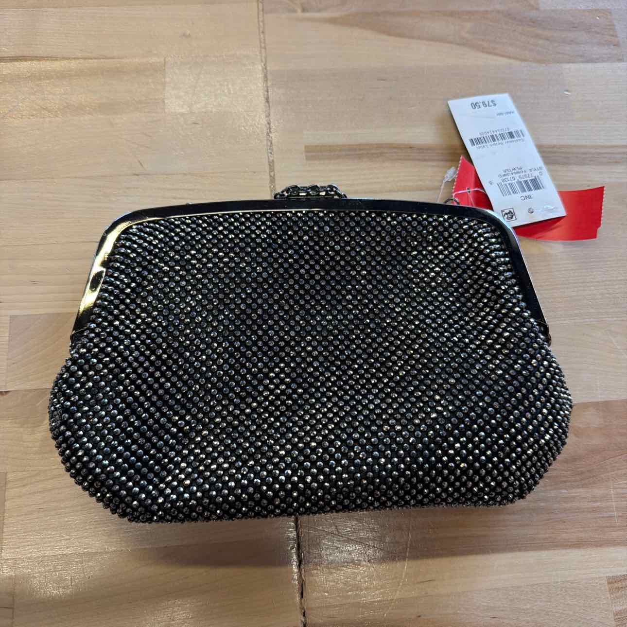 INC Patsy Diamond Mesh Frame Clutch