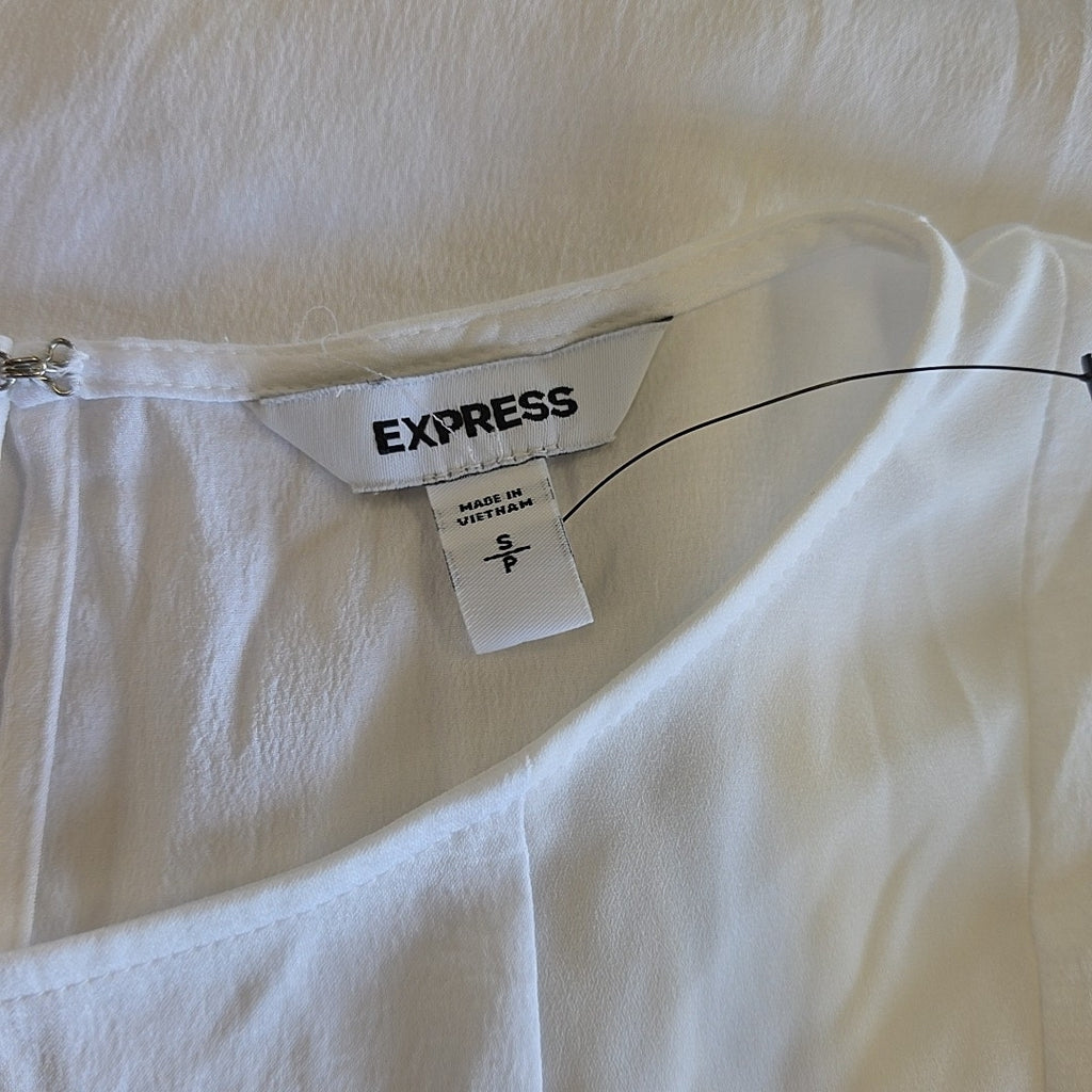 Express Size S White Preloved Blouse SS
