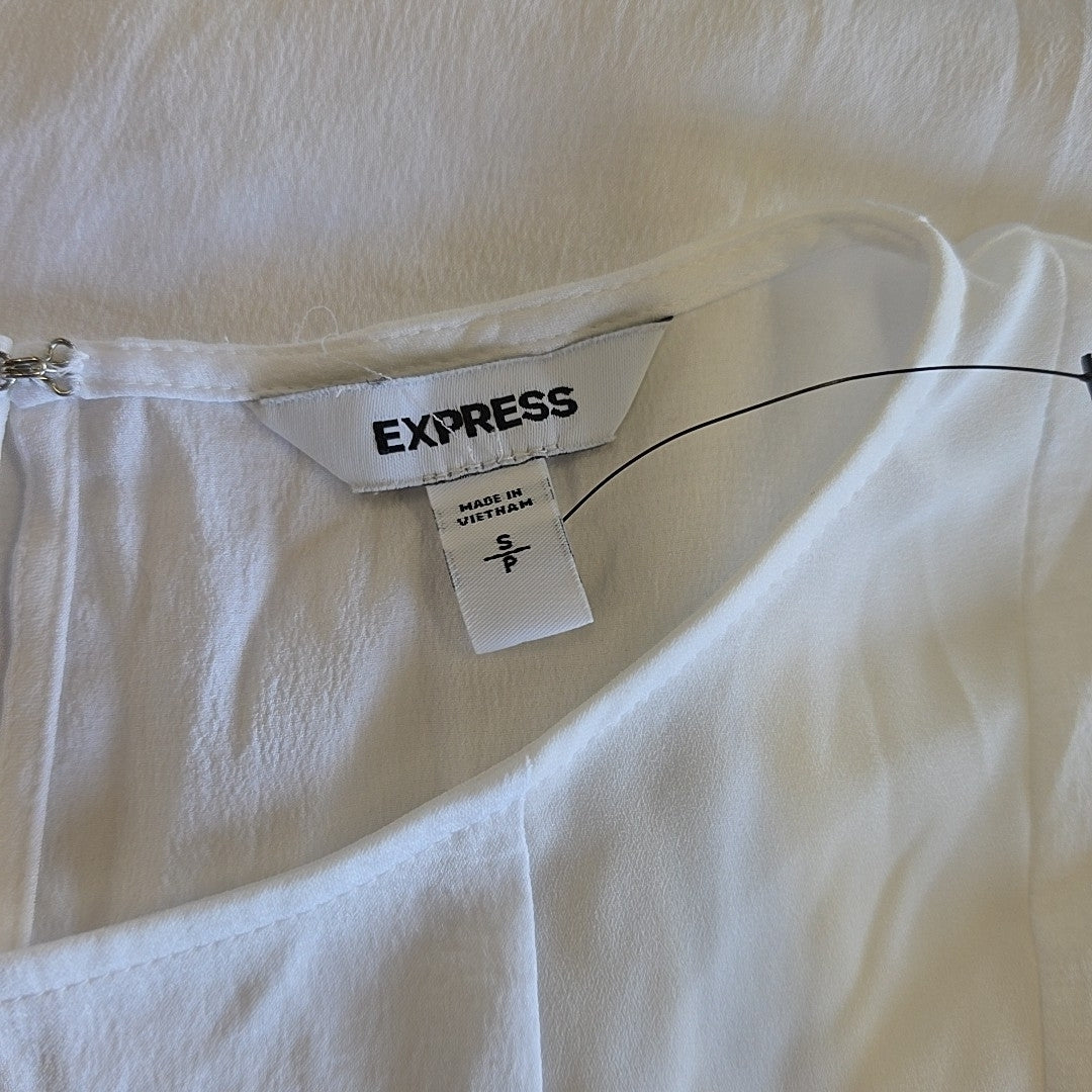 Express Size S White Preloved Blouse SS
