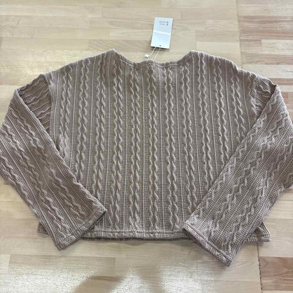 Romwe Size S Brown Knit Longsleeve