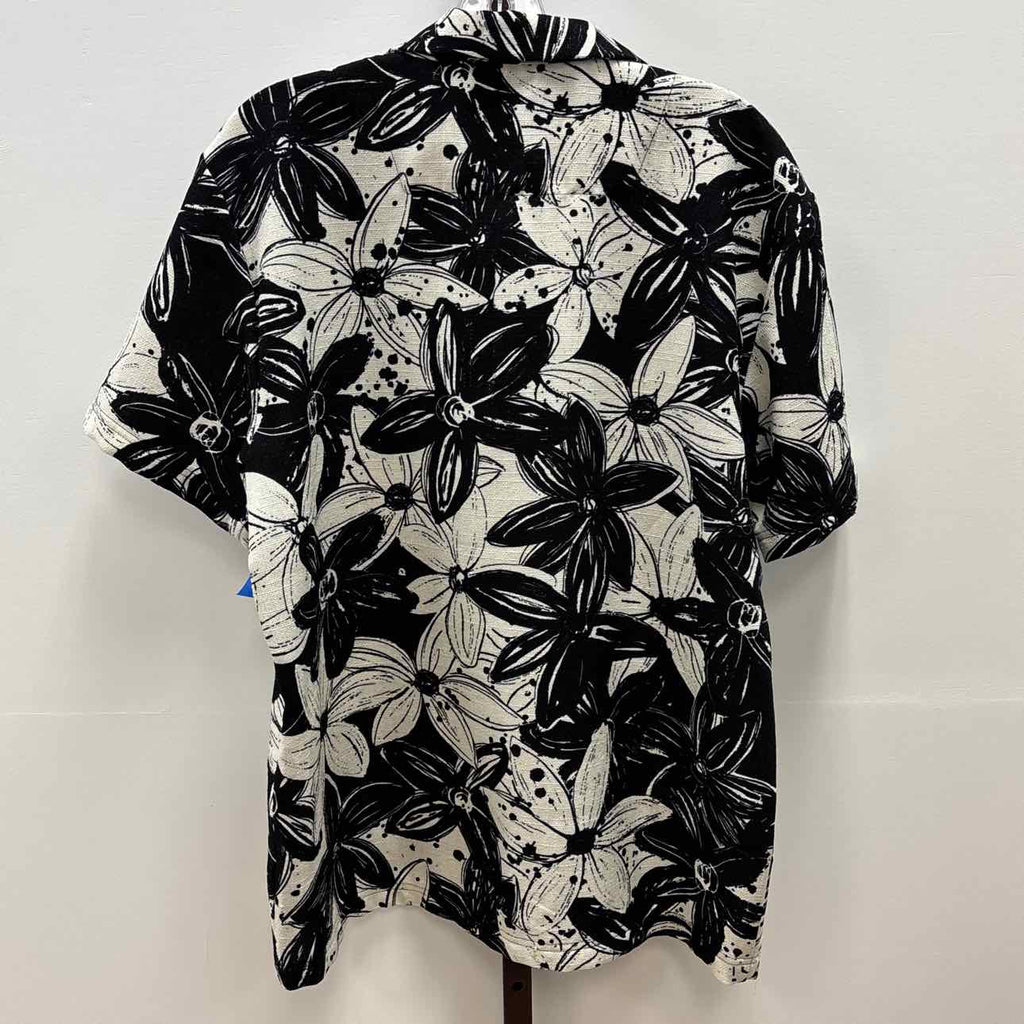 Malibu Size M Black Preloved MENS Button Down Shirt