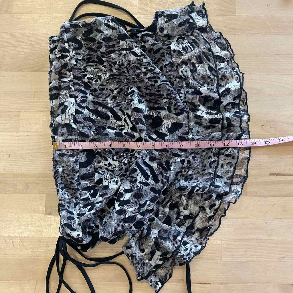 Fashion Nova Size 1X Grey Mesh New Skirt