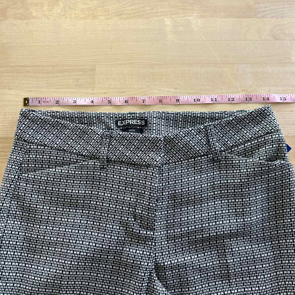 Express Size 0 Black/White Preloved Pants