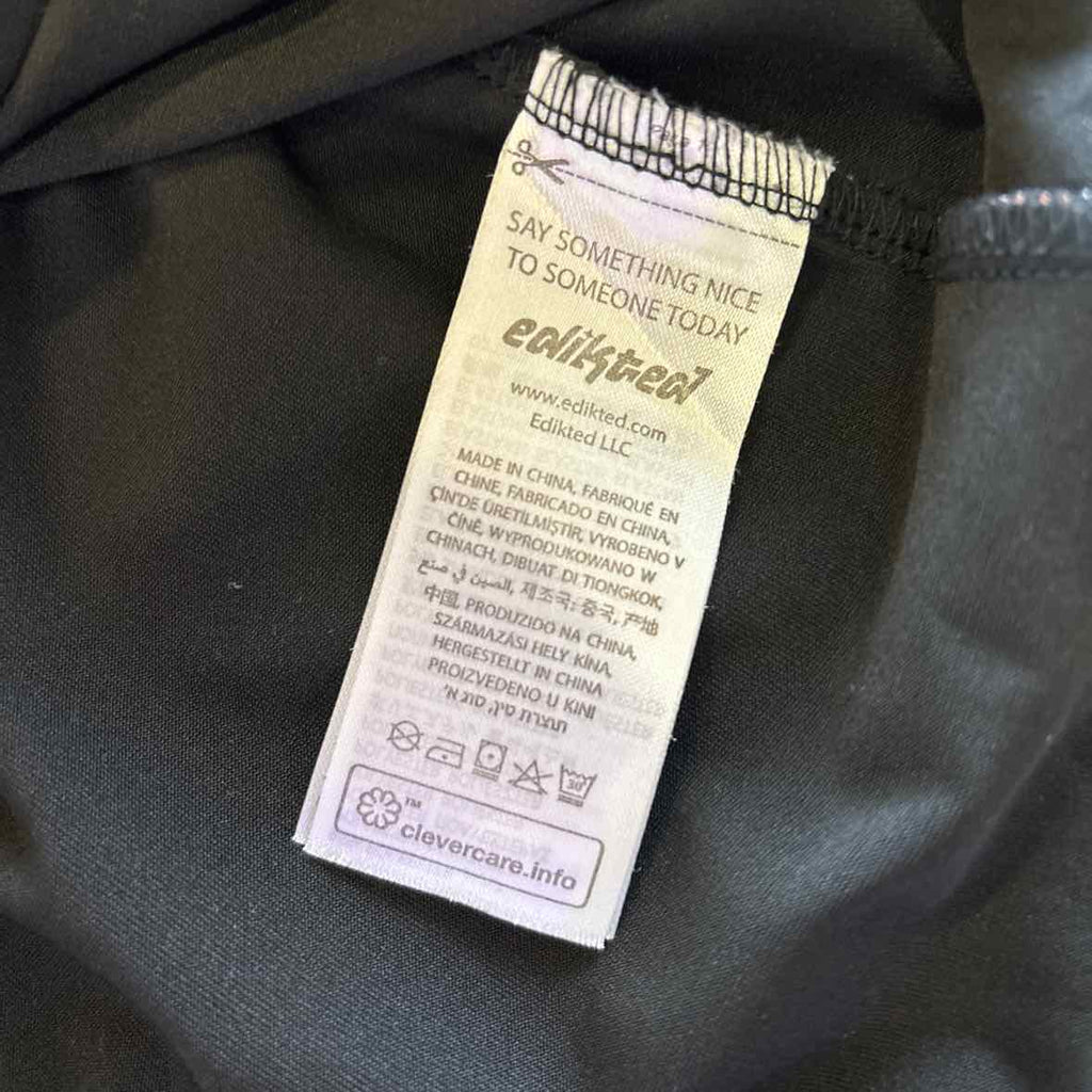 Edikted Size M Black/Red Mesh Preloved Skirt