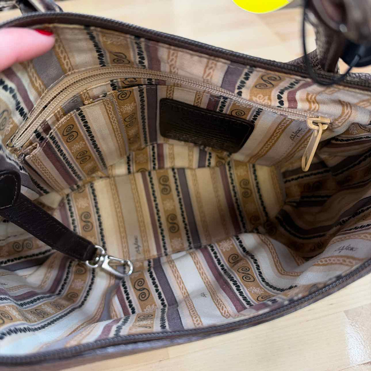 Brighton Brown Leather Preloved Handbag