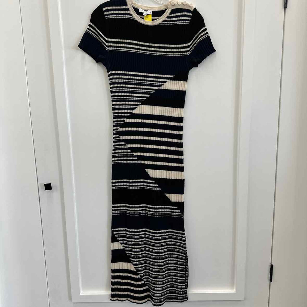 Equipment Size S Cream/Navy Dress