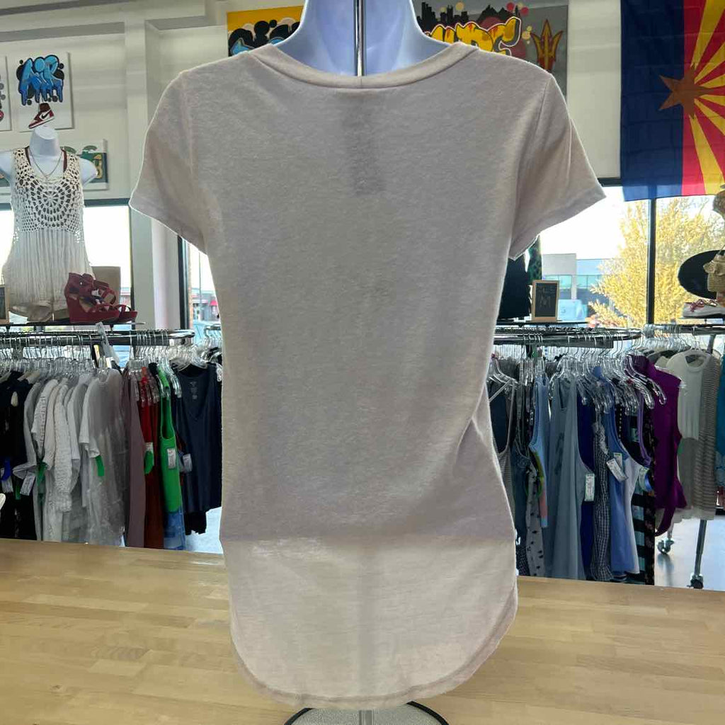 Charlotte Russe Size S Tan Preloved T-Shirt SS