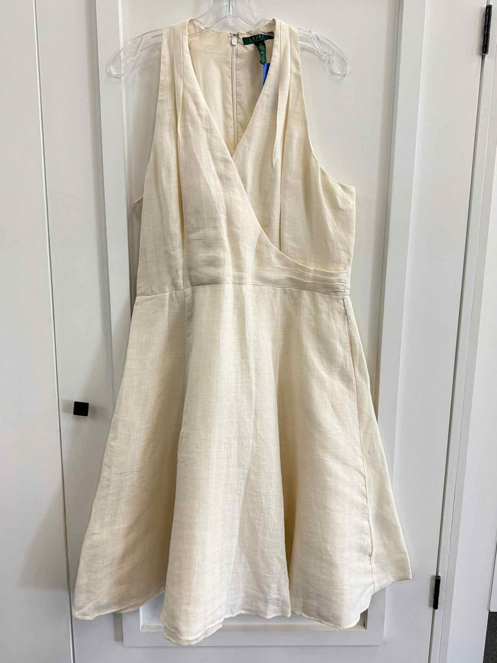 Lauren Ralph Lauren Size XL Cream Linen Preloved Dress