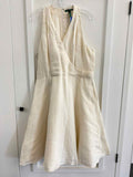 Lauren Ralph Lauren Size XL Cream Linen Preloved Dress