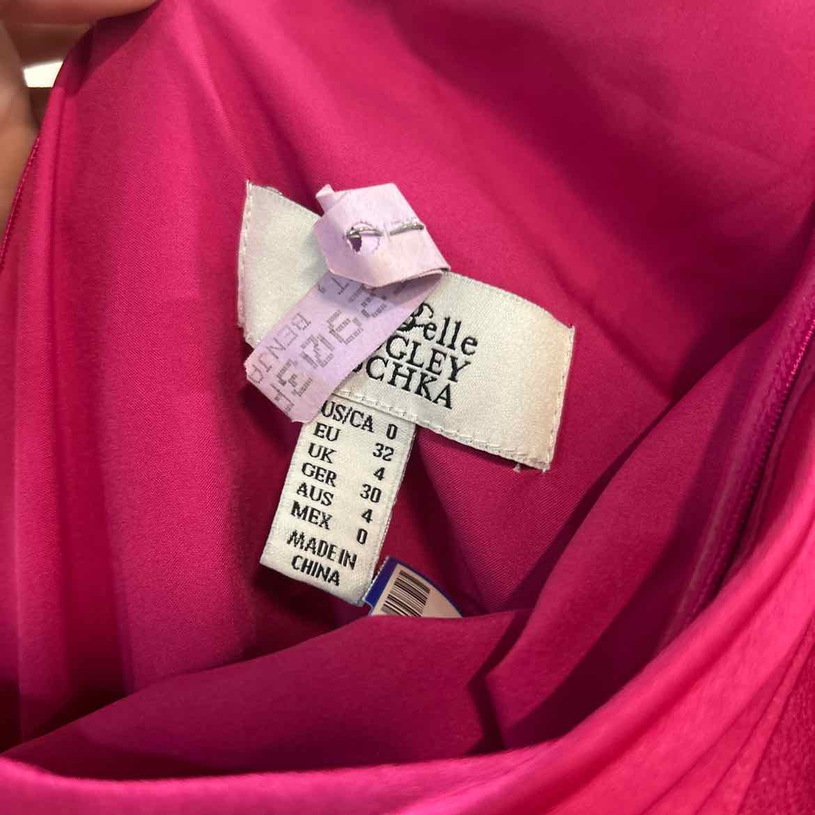 Badgley Mischka Size 0 Pink Preloved Dress