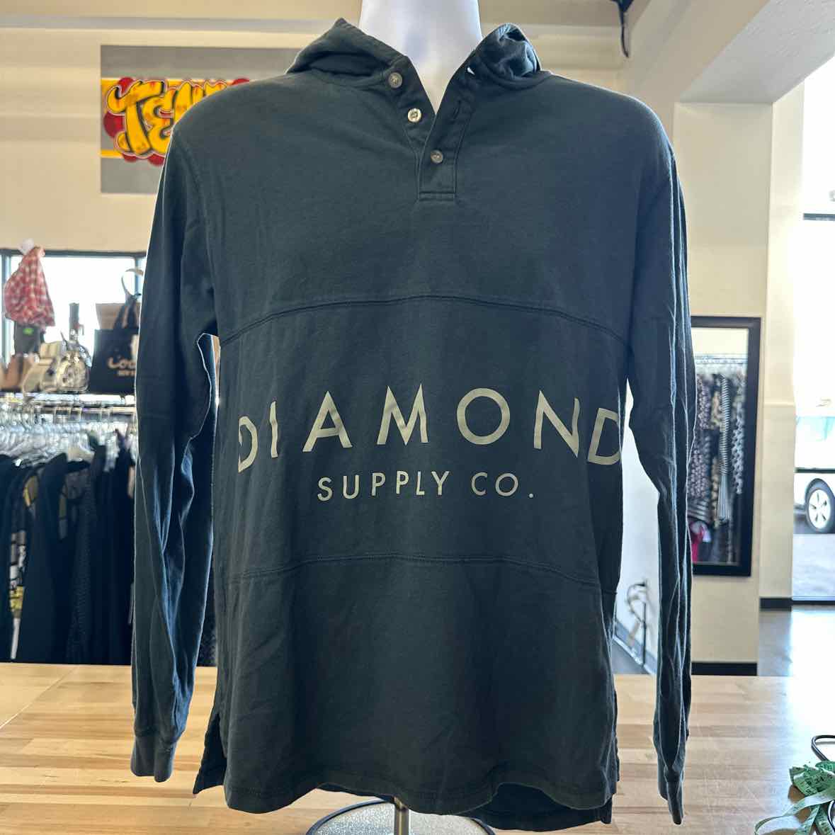 Diamond Supply CO. Size L Green MENS Long Sleeve Shirt