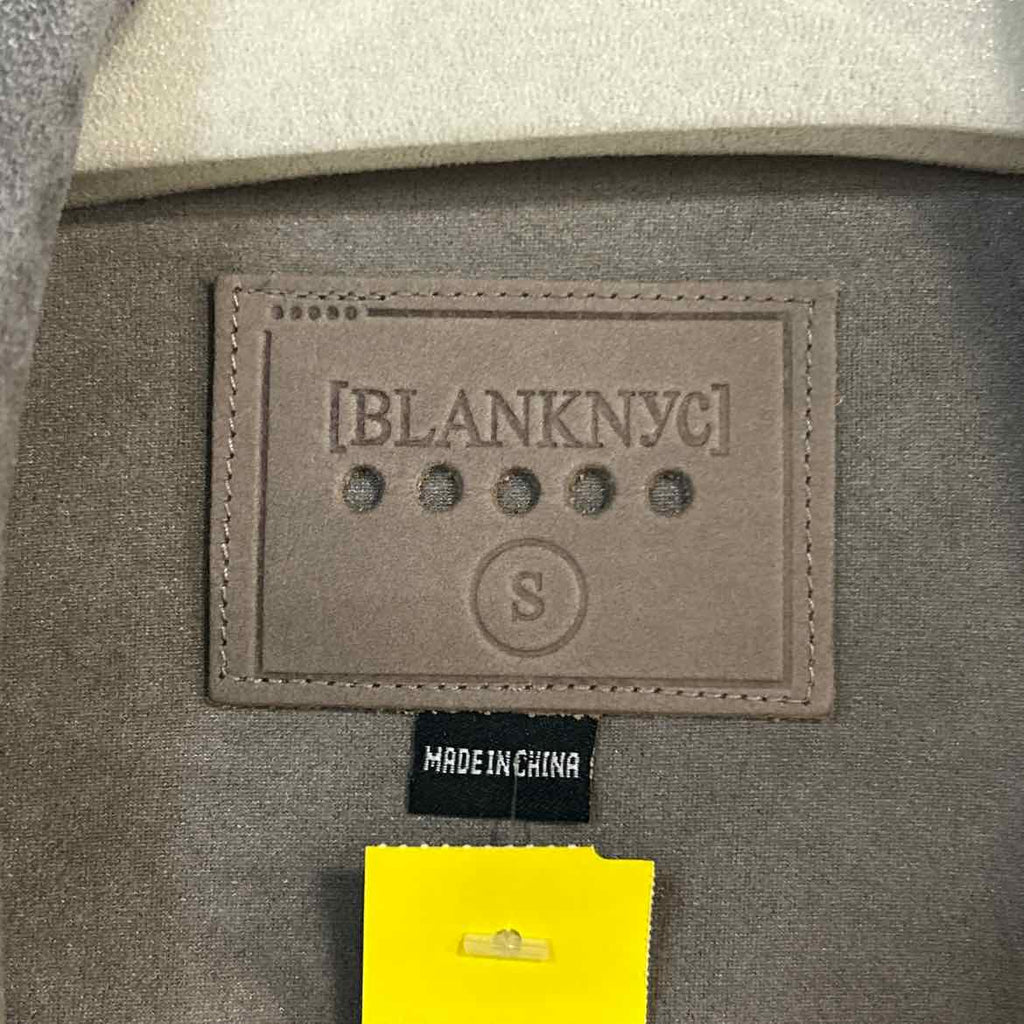 Blank NYC Size S Gray Suede Preloved Trenchcoat