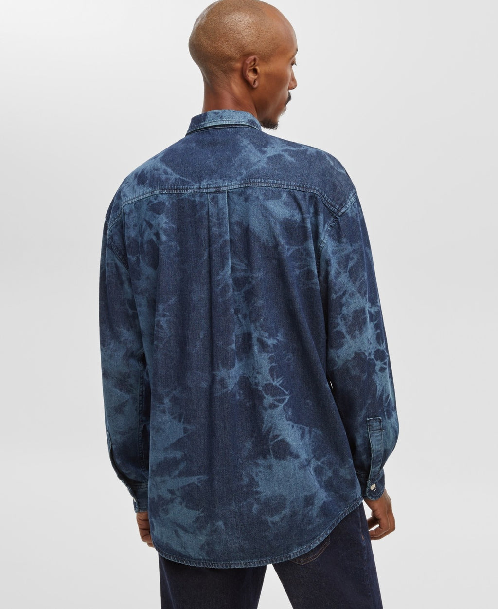 Mode Of One Size L Blue New MENS Long Sleeve Shirt