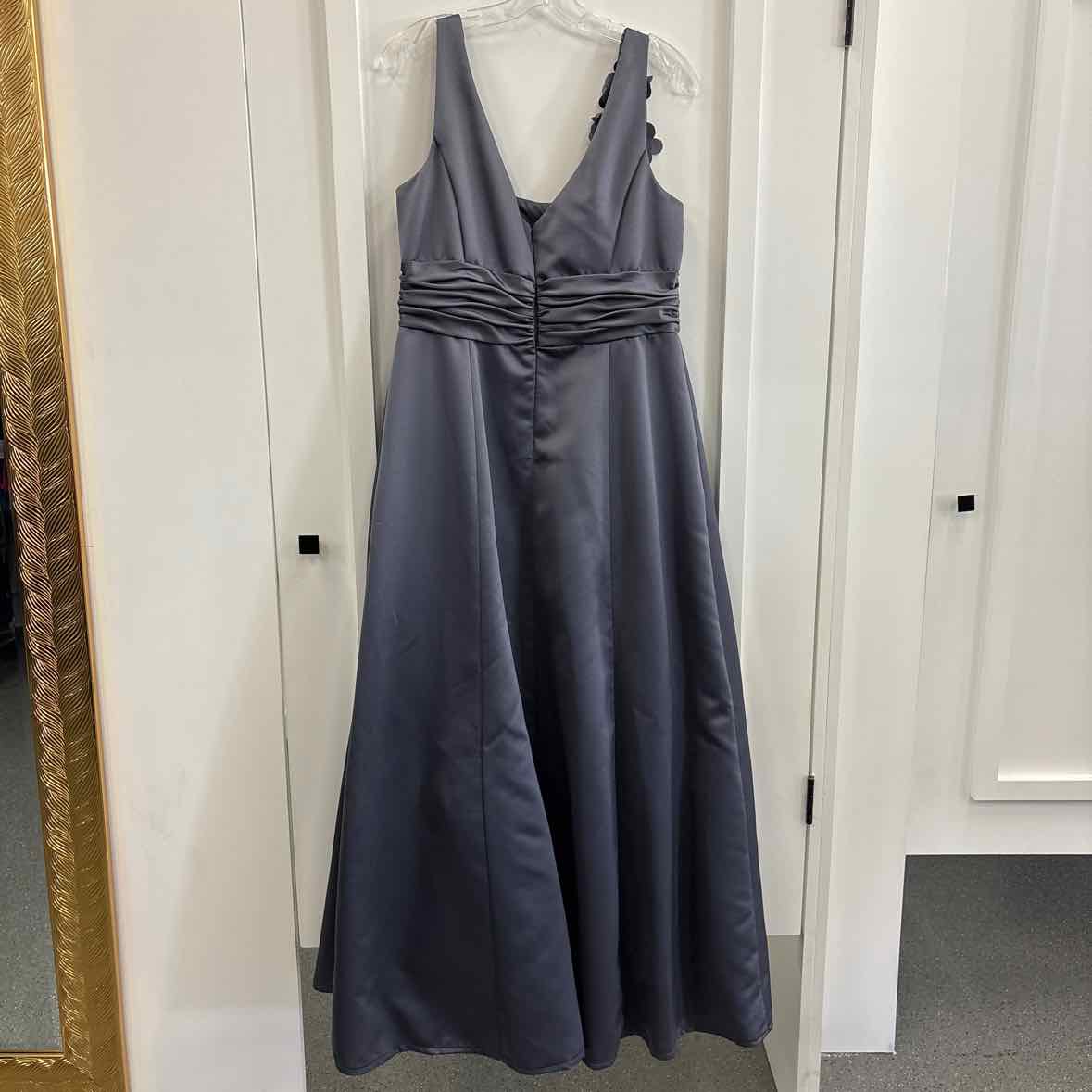 Davids Bridal Size 14 Gray Dress