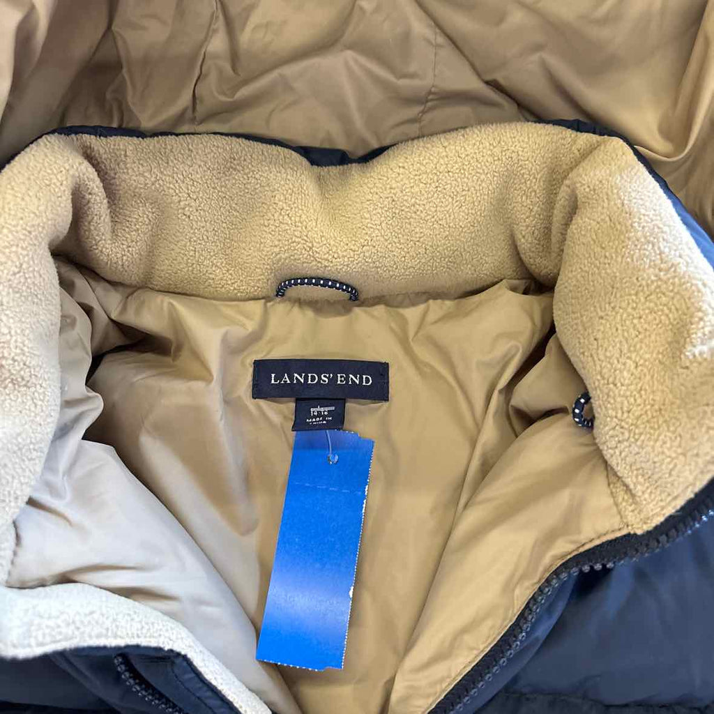 Lands End Size L Blue MENS Jacket