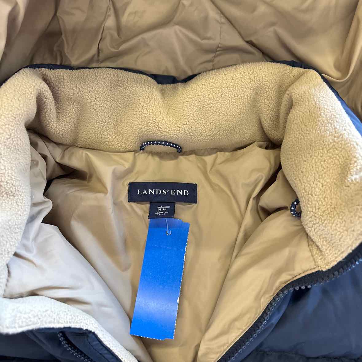 Lands End Size L Blue MENS Jacket