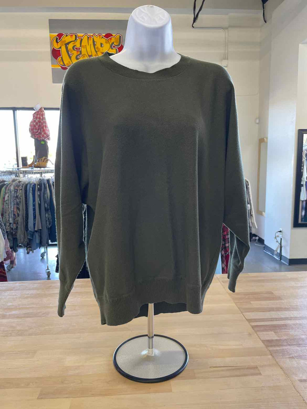 Loft Size S Green Blouse