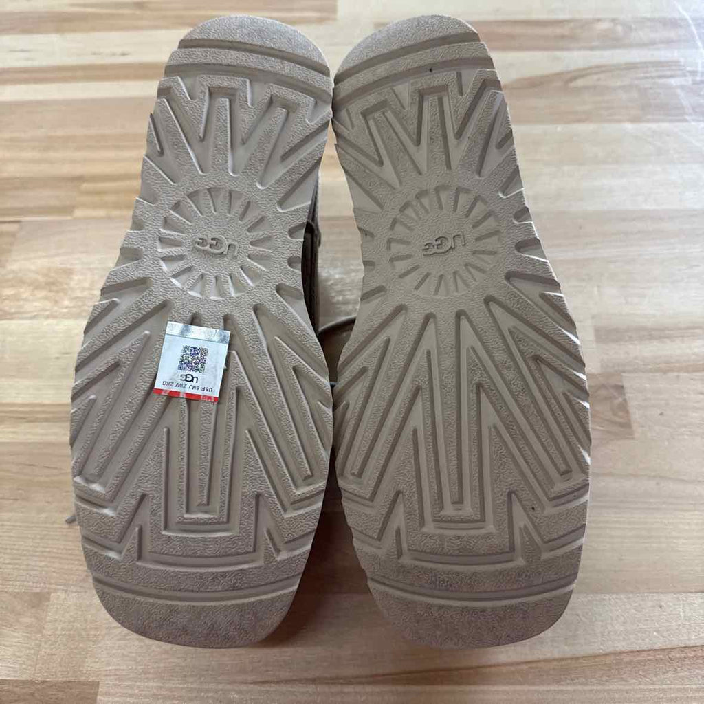 Ugg Size 8 Beige Suede Cityfunc Platform Shoe