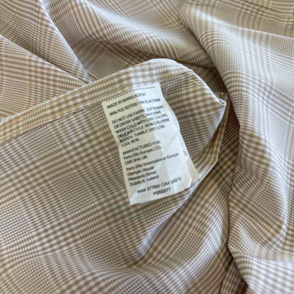 Perry Ellis Men's Slim-Fit Stretch Glen Plaid Button-Down Shirt