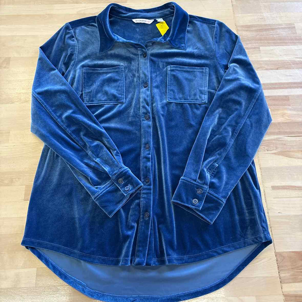 Isaac Mizrahi Size M Blue Button Down Shirt