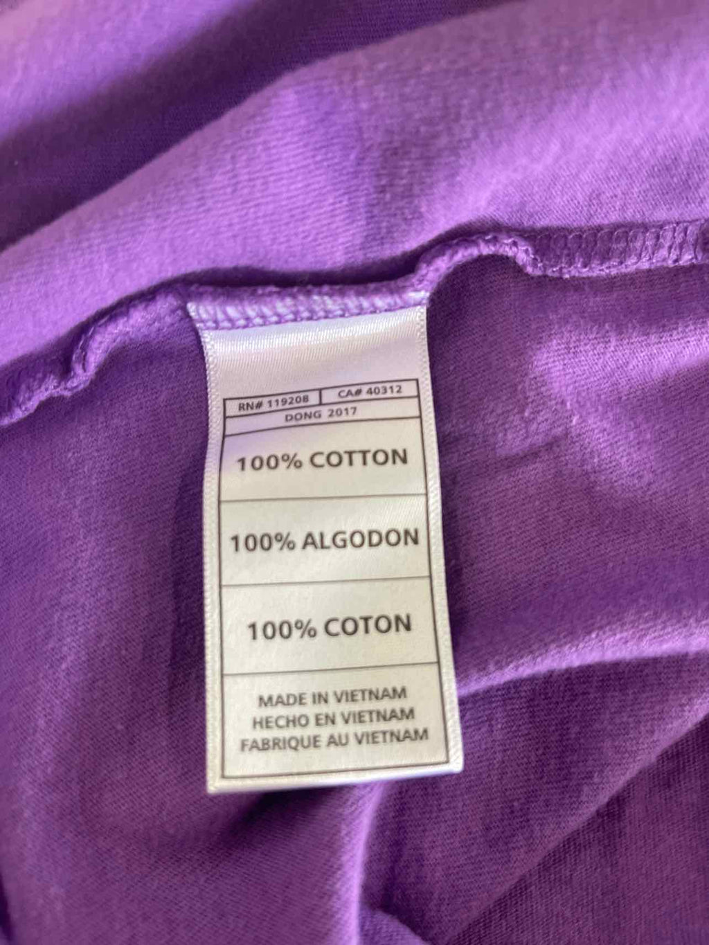 Mitchell & Ness Size XL Purple Preloved MENS T-shirt