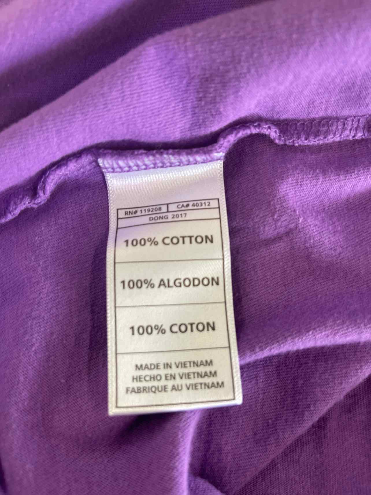 Mitchell & Ness Size XL Purple Preloved MENS T-shirt