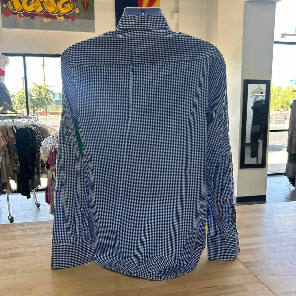Landhaus Size M Blue White Preloved Button Down LS
