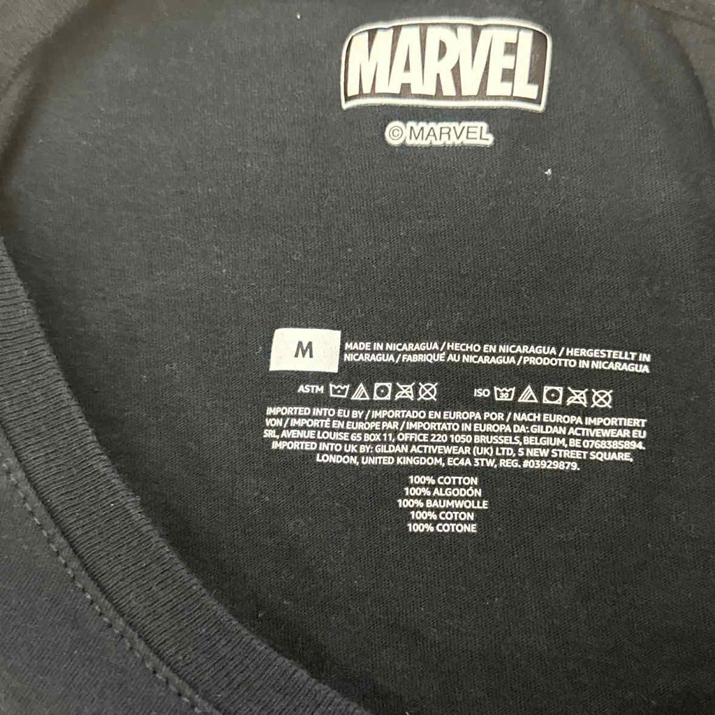 Marvel Size M Black T-shirt