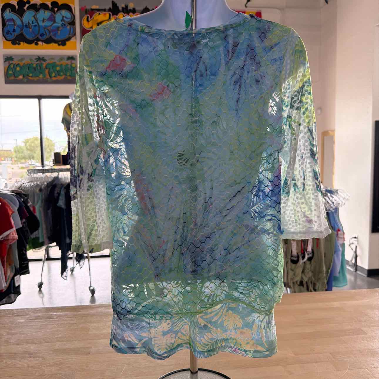 impulse california Size S Blue Preloved Blouse LS