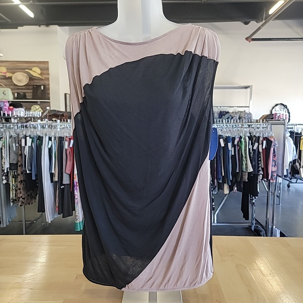 Loft Size S Black & Pink Sleeveless